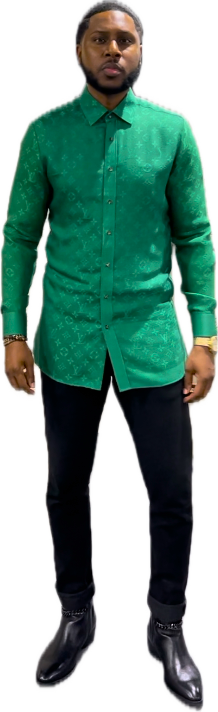 LV L-Facing Green Shirt - Legacy Lapels