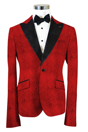 The Regal Red Paisley Dinner Jacket