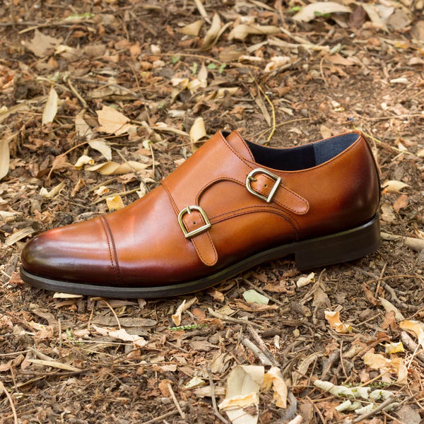Church\'s Cognac Brown Double Monk Strap Leather Shoes Size 8 The Cognac Double Monk Custom Shoe - Legacy Lapels main image 2