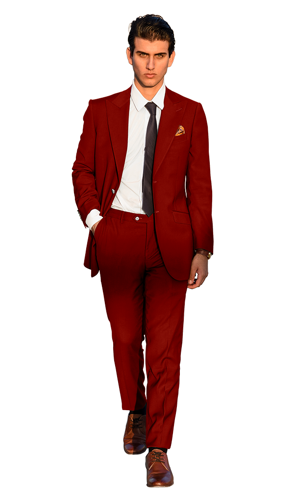 The Regal Red Suit Legacy Lapels