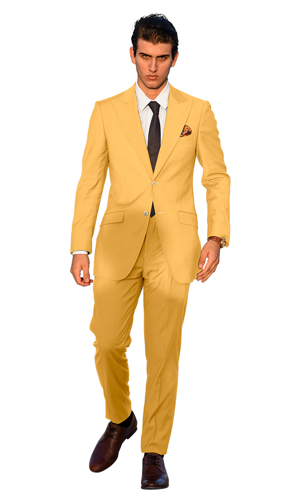 Yellow 2024 suit shirt