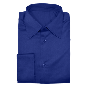 Royal Blue Stretch Cotton Custom Shirt