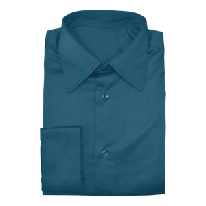 Teal Green Stretch Cotton Custom Shirt