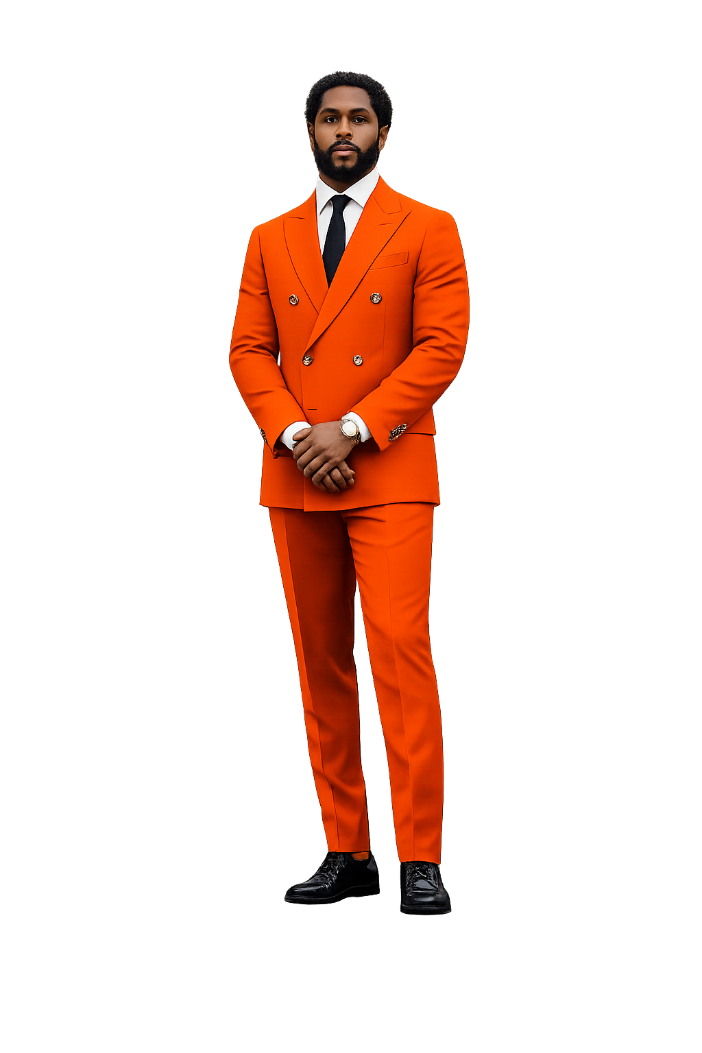 The Regal Deep Orange Suit