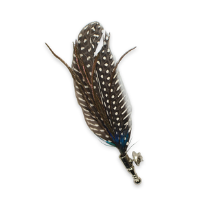 Brown Feather Lapel Pin