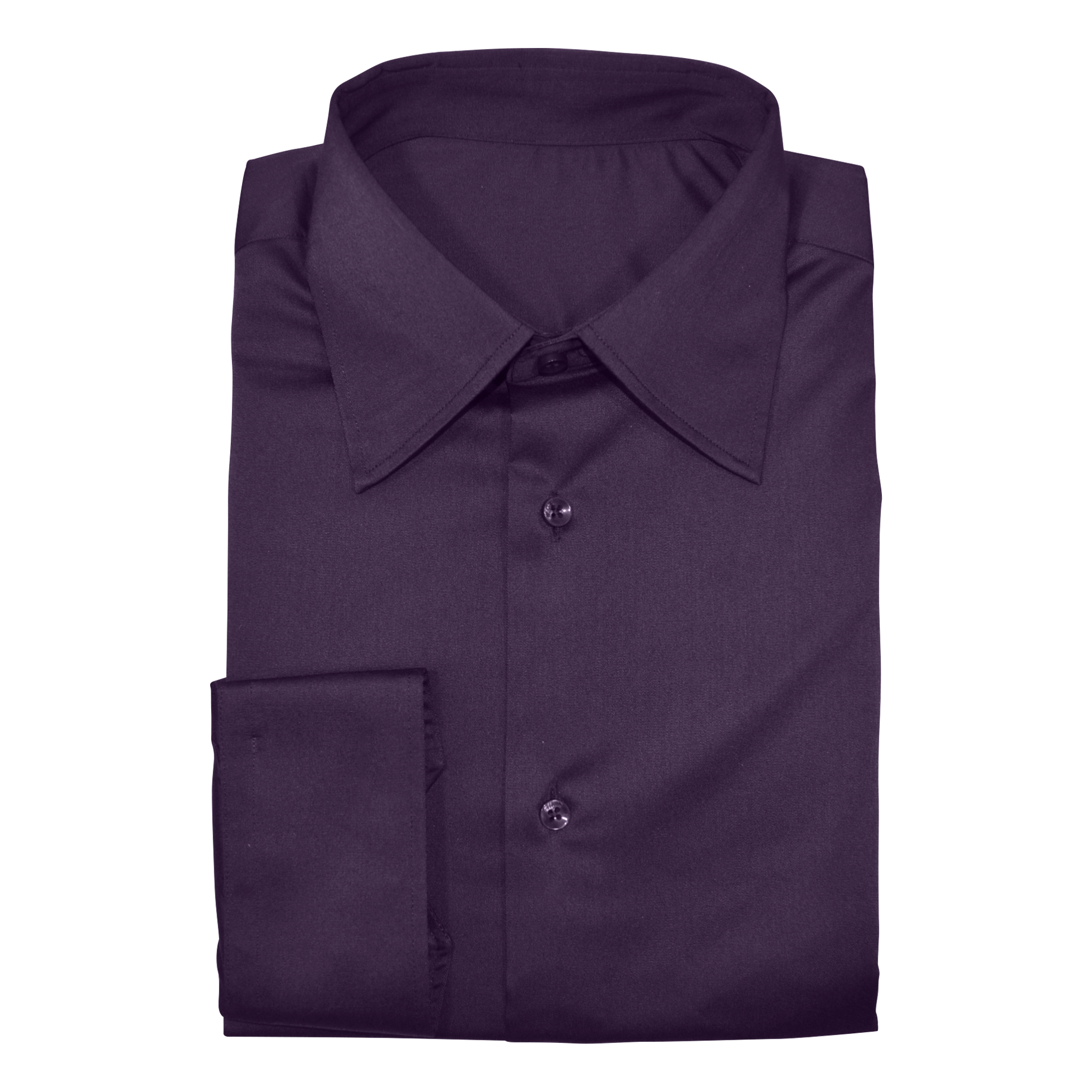 Plum Stretch Cotton Custom Shirt