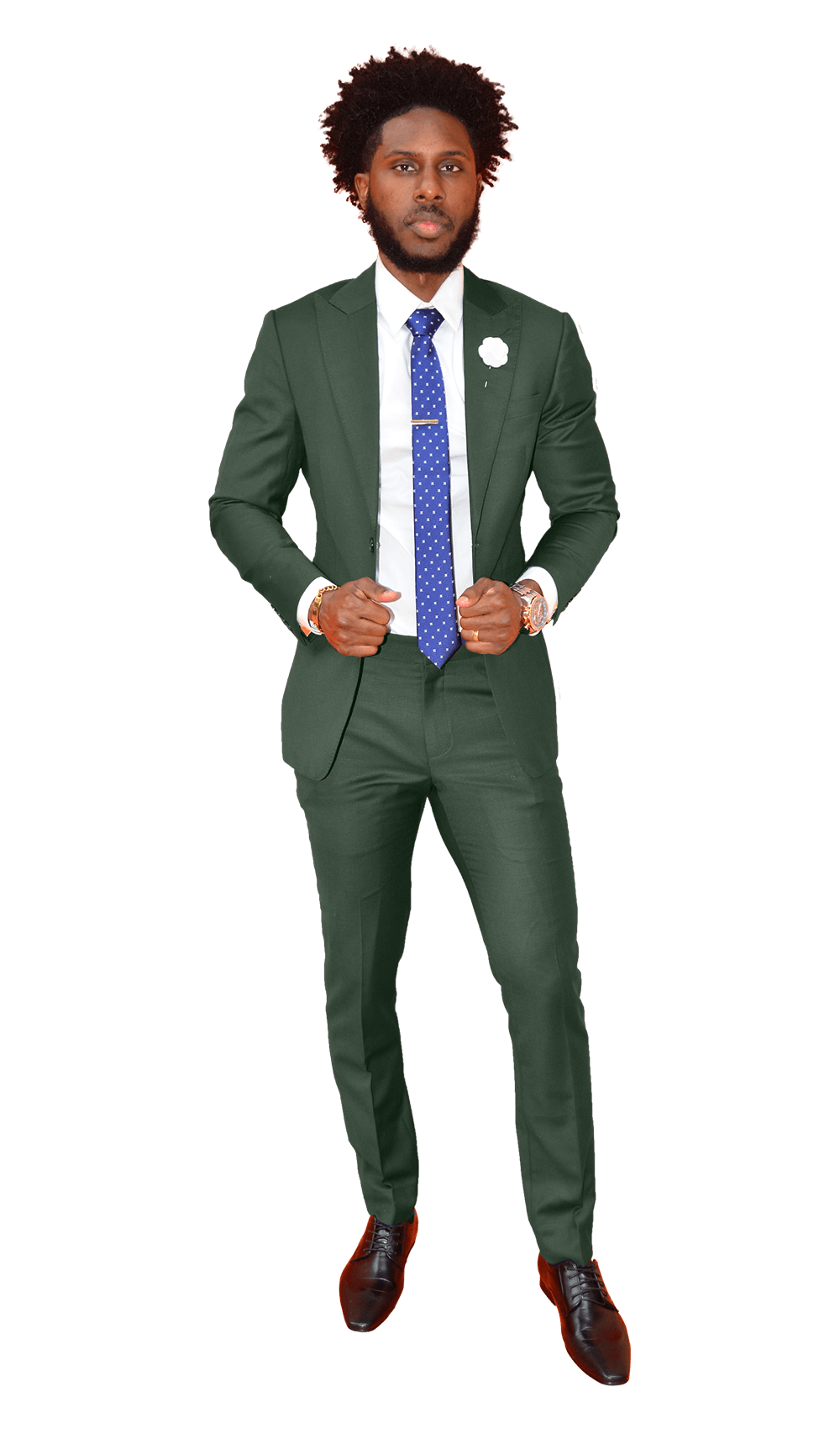 The Regal Hunter Green Suit