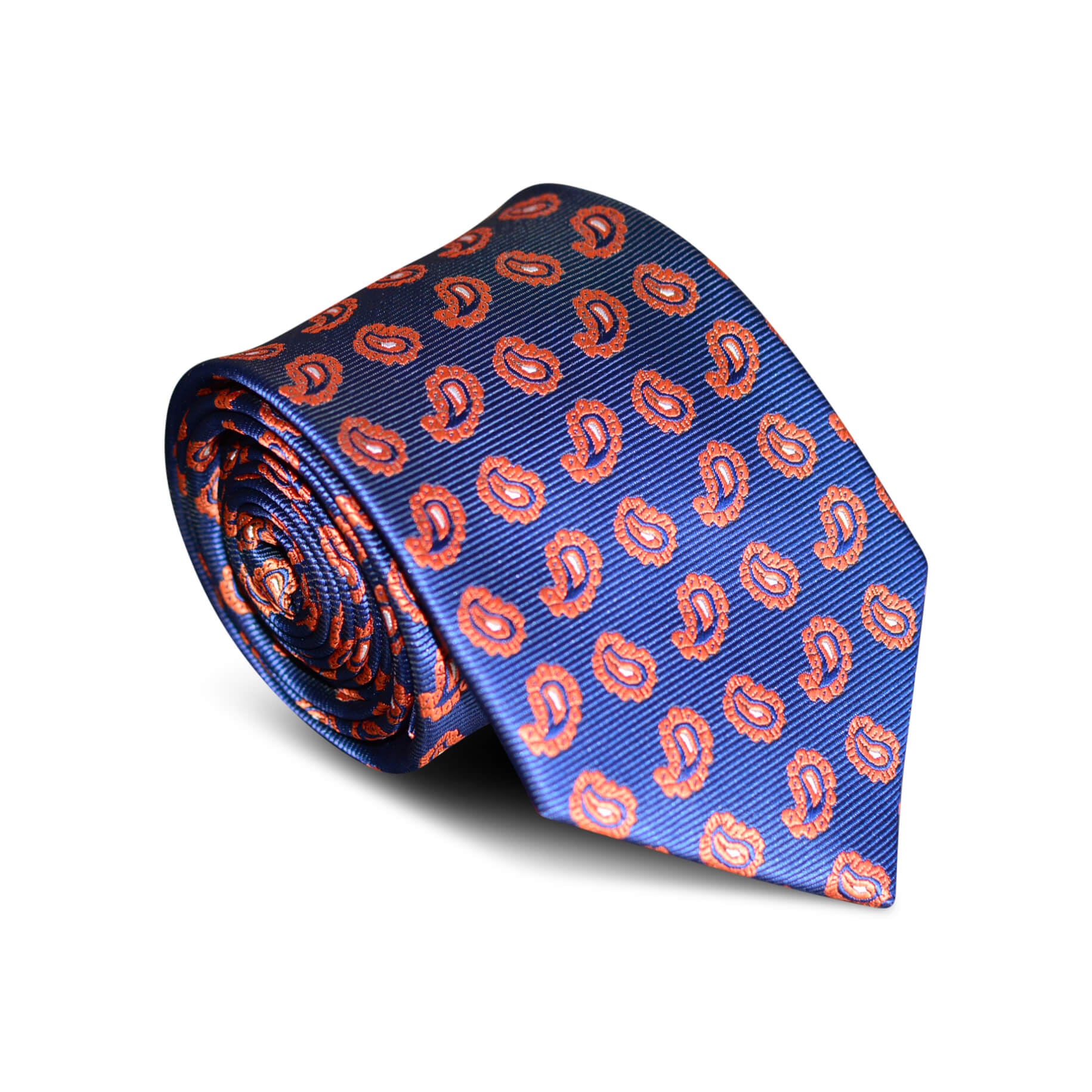 Space Blue Paisley Tie
