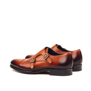 The Cognac Double Monk Custom Shoe