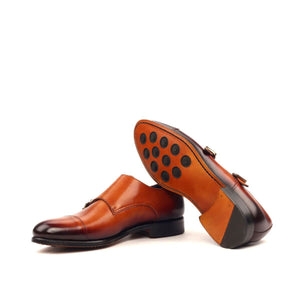 The Cognac Double Monk Custom Shoe