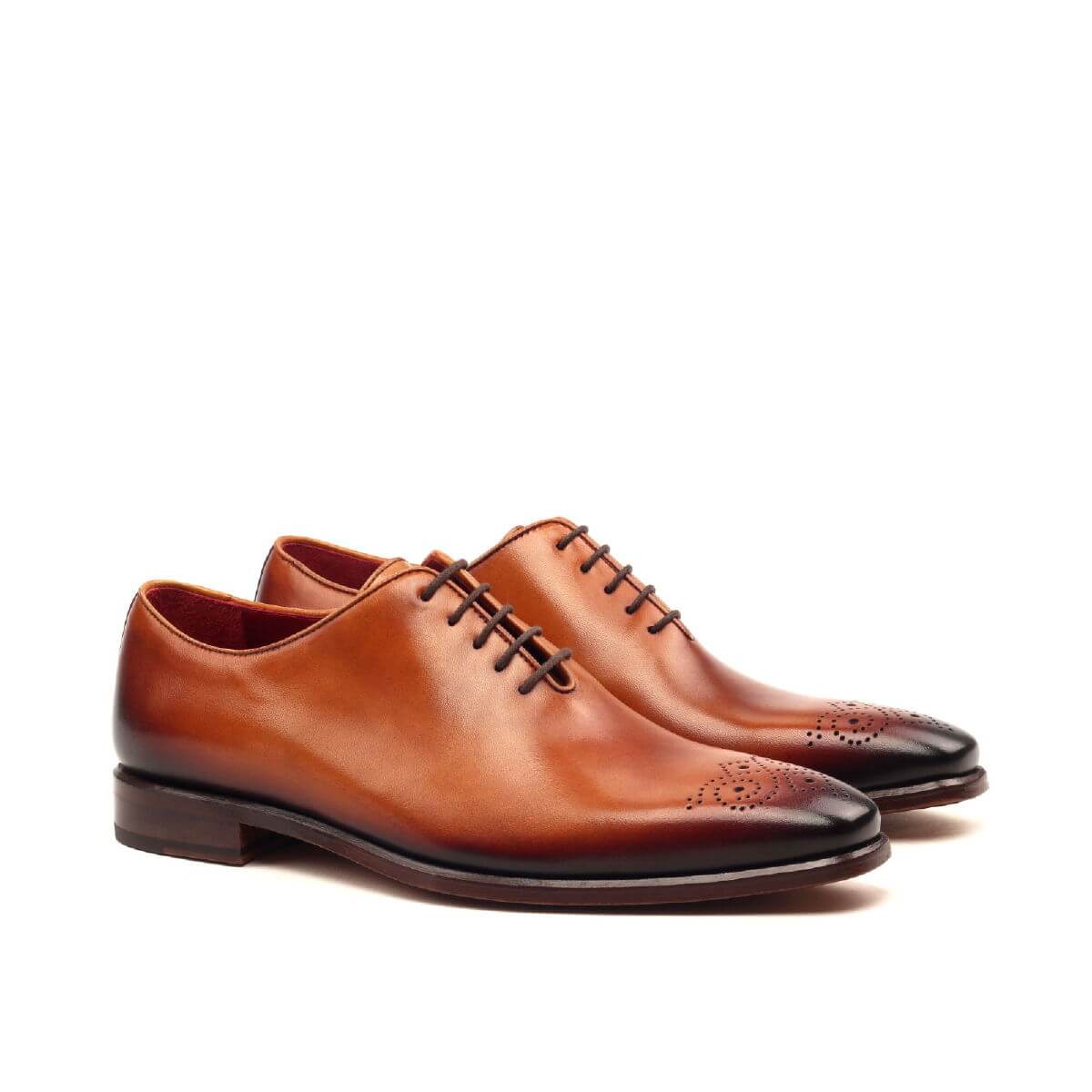 The Cognac Whole Cut Custom Shoe