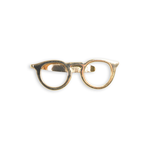 Rose Gold Glasses Tie Bar