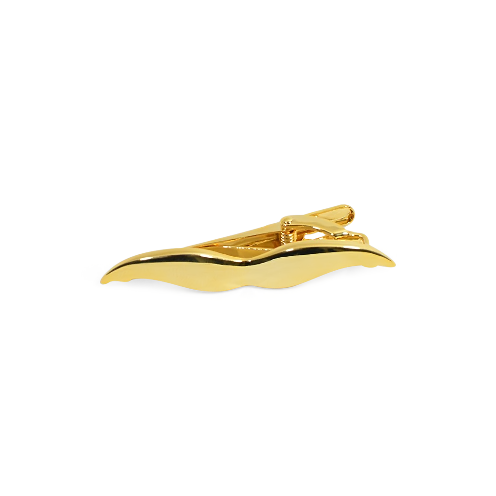 Gold Mustache Tie Bar