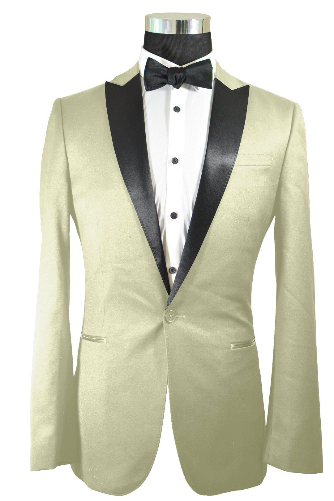 Ivory tuxedo jacket with black lapels outlet