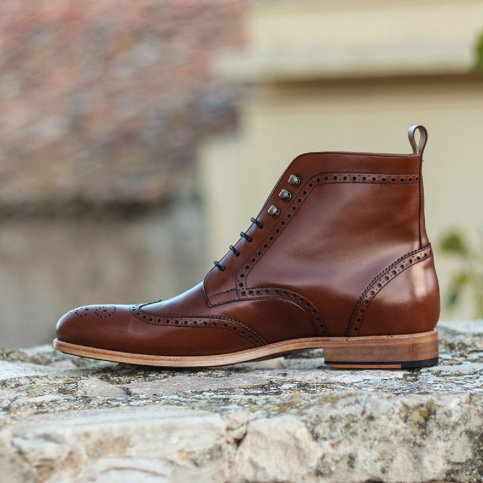 Brogue sales dress boots