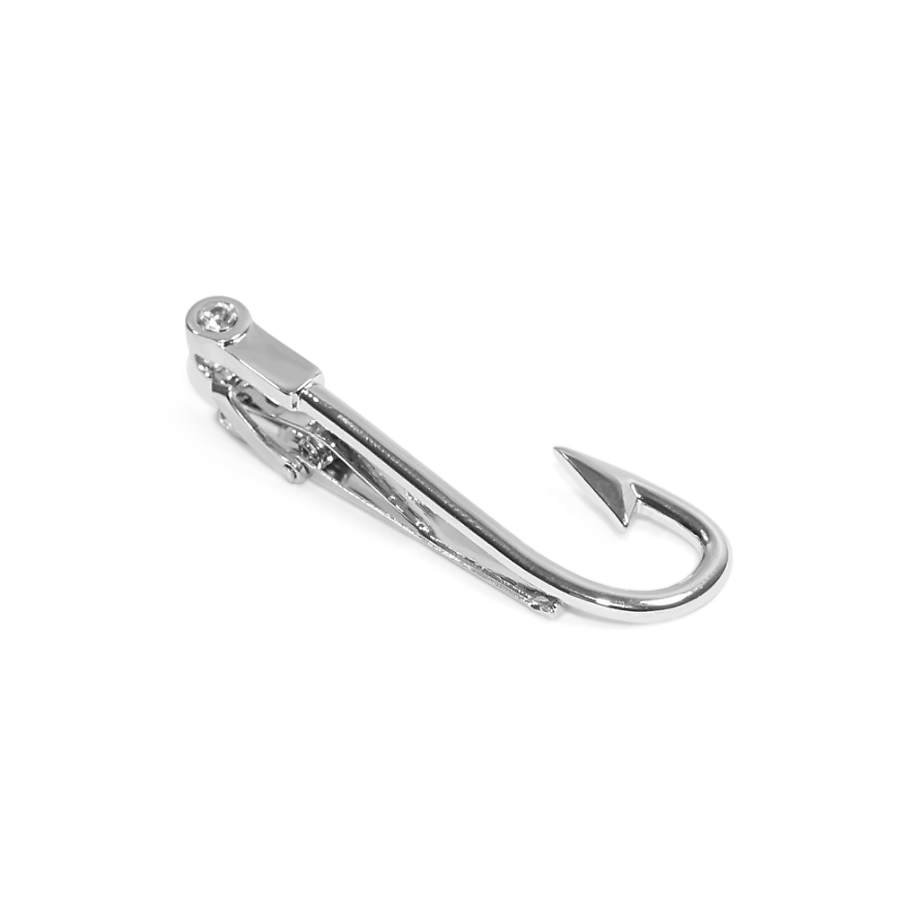 Silver Hook Tie Bar