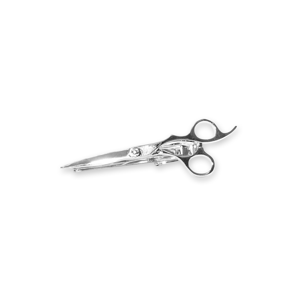 Silver Scissors Tie Bar