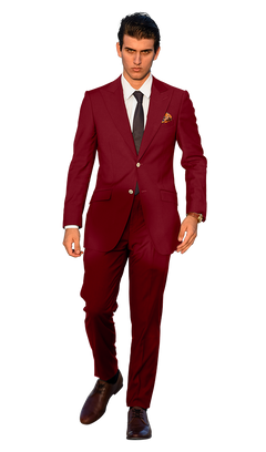 The Regal Maroon Suit - Legacy Lapels display picture 3