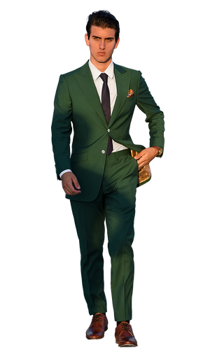 The Regal Forest Green Suit