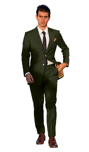 The Regal Olive Green Suit