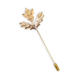 Rose Gold Leaf Lapel Pin