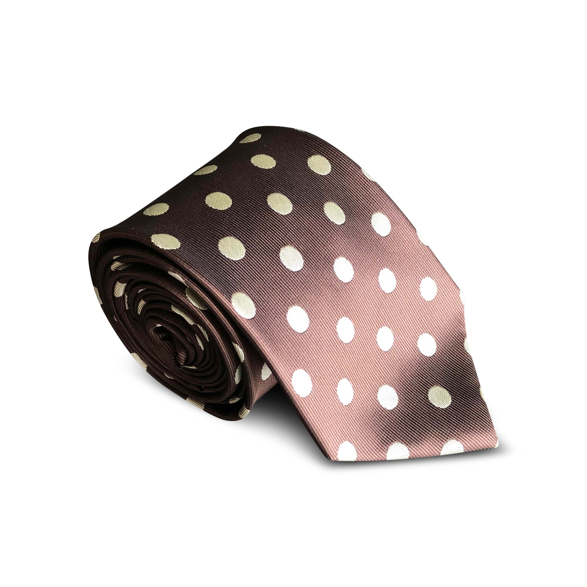 Big Brown Dot Tie