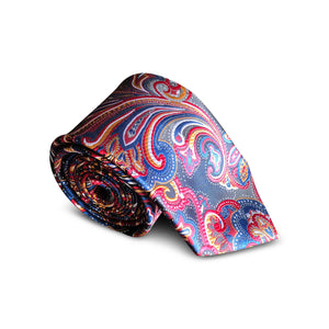 Olympic Blue Paisley Tie