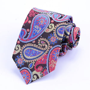 Silk Paisley Print Ties