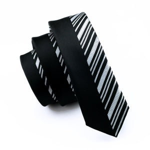 Black & White Men`s Tie