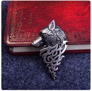 Silver Wolf Elegant Lapel Pin