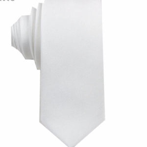 Elegant White Silk tie