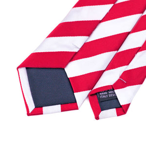 Narrow Red Striped Classic Ties
