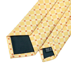 Narrow Yellow Neck Tie For Men
