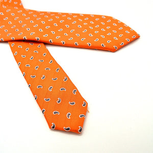 Men's Silk Orange Neck Ties