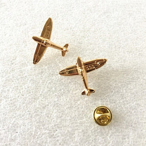 Gold Air Plane Lapel Pin
