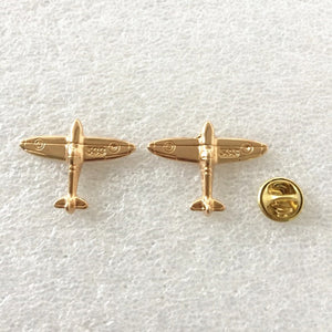 Gold Air Plane Lapel Pin