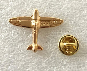 Gold Air Plane Lapel Pin