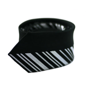 Black & White Men`s Tie