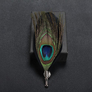 Elegant Feather Lapel Pin