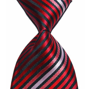 Men Wedding Party Silk Striped Tie