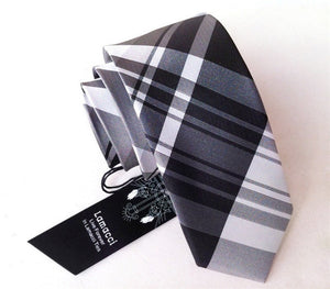 Red & White Dot Silk Men's Tie