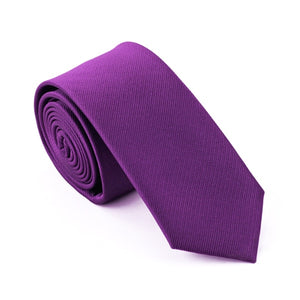 Narrow Dark Purple Skinny Ties For Men